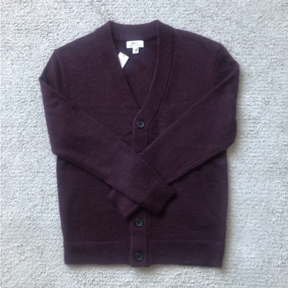 RW&CO Wool blend V- neck Cardigan Sweater.